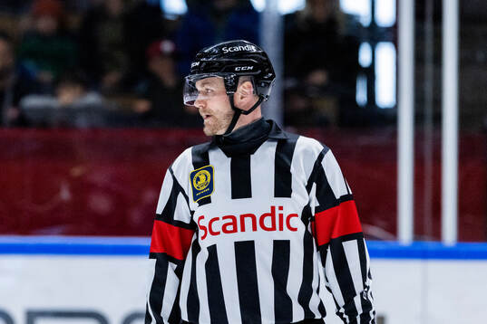 Referee Daniel Eriksson