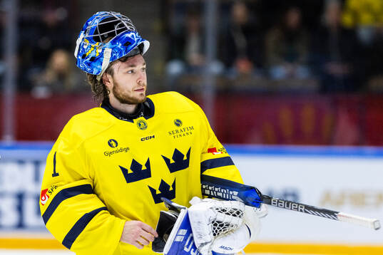 goalkeeper Filip Larsson of Sweden