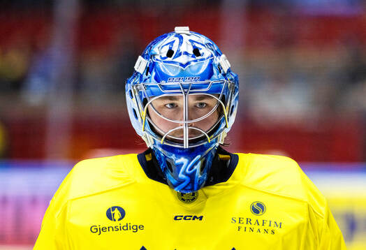 goalkeeper Filip Larsson of Sweden
