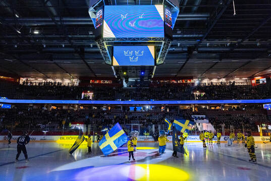 Ahead of he international friendly ice hockey game between