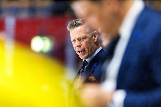 Assistant coach Nicklas Rahm of Sweden