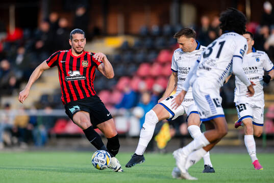 Brommapojkarnas Nikola Vasic och Sirius Henrik Castegren
