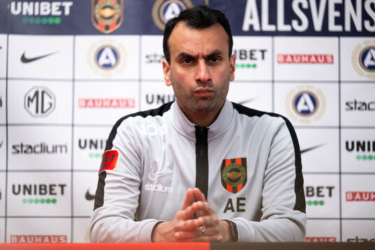 Brommapojkarnas tränare Andreas Engelmark