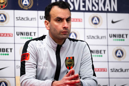 Brommapojkarnas tränare Andreas Engelmark