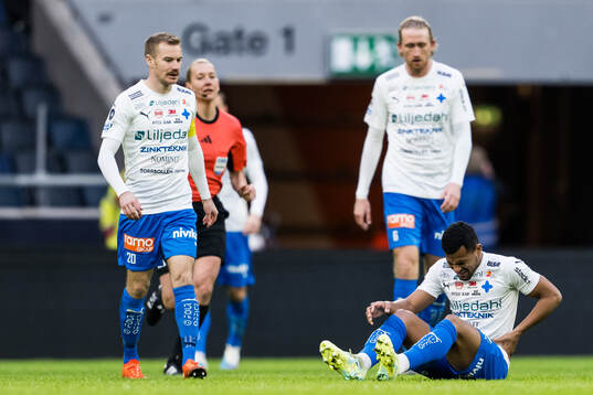 Värnamos Wenderson Oliveira do Nascimento har ont