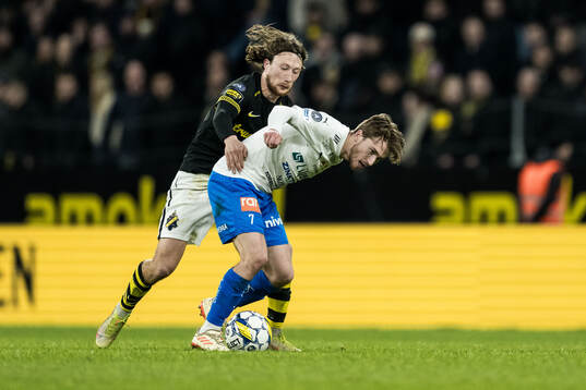 AIKs Axel Björnström och Värnamos Carl Johansson