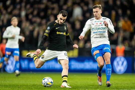 AIKs Ioannis Pittas och Värnamos Albin Lohikangas