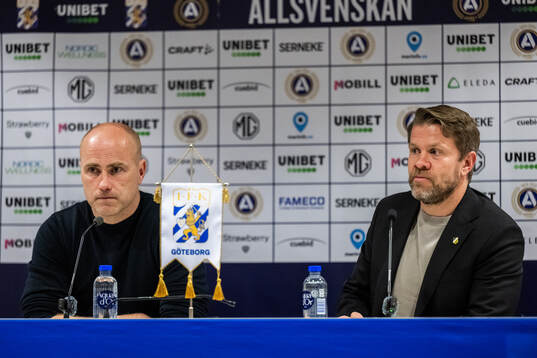 IFK Göteborgs tränare Jens Berthel Askou och Häckens