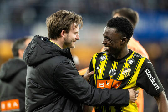 Häckens Zeidane Inoussa jublar