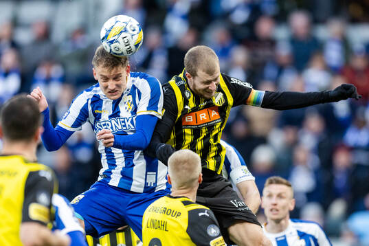 IFK Göteborgs Sebastian Hausner och Häckens Simon