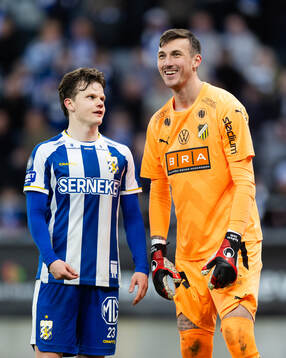 IFK Göteborgs Kolbeinn Thordarson och Häckens Andreas