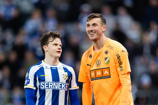 IFK Göteborgs Kolbeinn Thordarson och Häckens Andreas