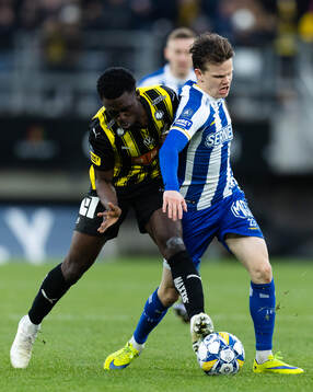 Häckens Zeidane Inoussa och IFK Göteborgs Kolbeinn