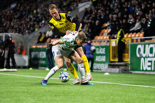 Mjällbys Alexander Johansson och Västerås Simon Gefvert