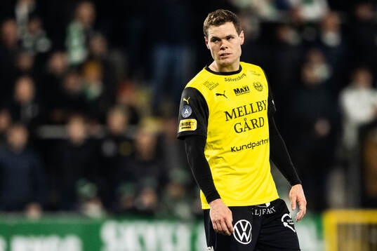 Mjällbys Jacob Bergström deppar