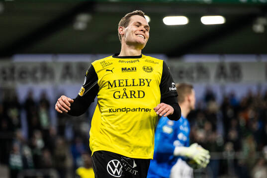 Mjällbys Jacob Bergström deppar
