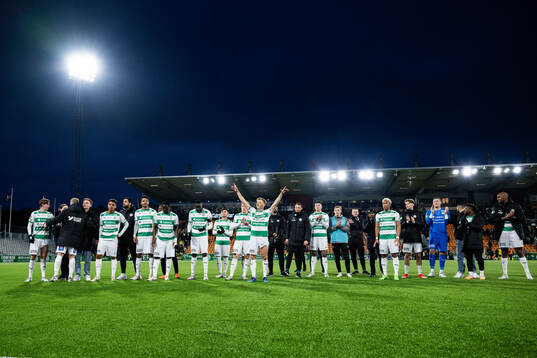 Västerås spelare jublar