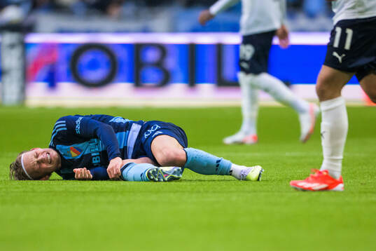 Djurgårdens Tobias Gulliksen har ont