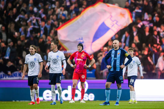 Djurgårdens Marcus Danielson och målvakt Jacob Widell