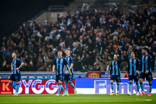 Djurgårdens spelare deppar