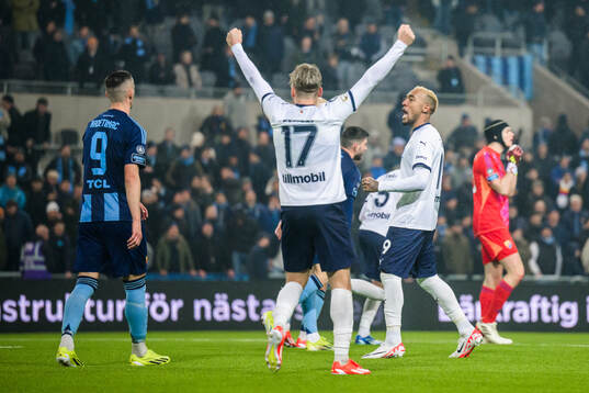 Malmö FFs Derek Cornelius jublar