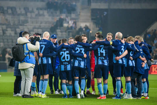 Djurgårdens spelare samlas