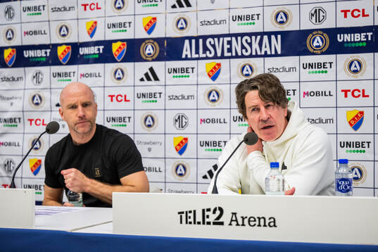 Malmö FFs tränare Henrik Rydström och Djurgårdens