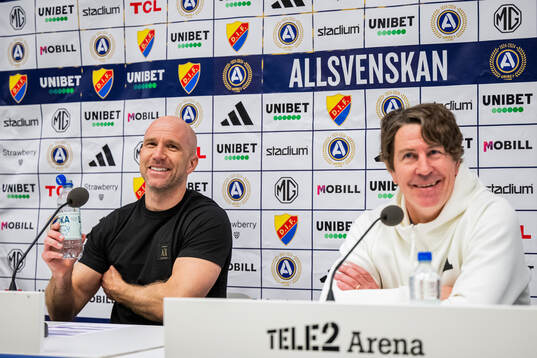 Malmö FFs tränare Henrik Rydström och Djurgårdens