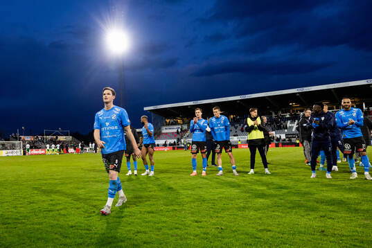 Halmstads spelare jublar
