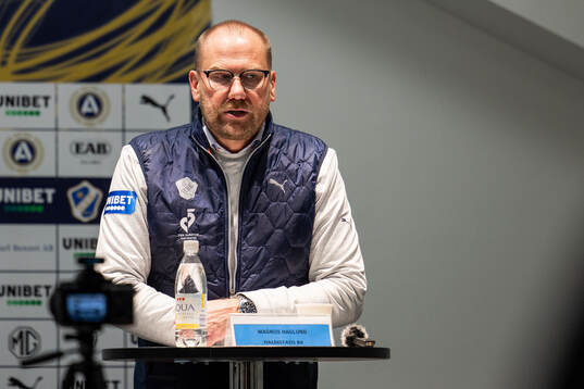Halmstads tränare Magnus Haglund