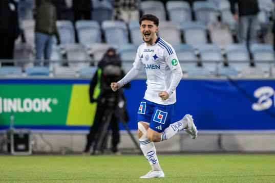 IFK Norrköpings Ismet Lushaku jublar