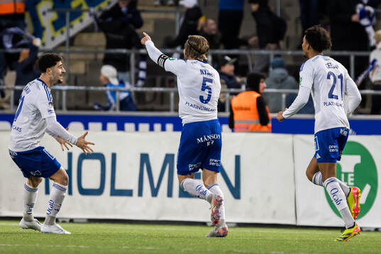 IFK Norrköpings Christoffer Nyman jublar