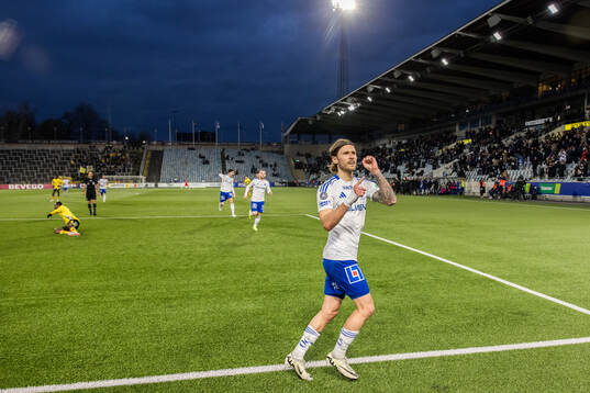 IFK Norrköpings Arnor Traustason jublar