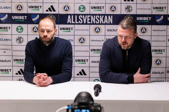 IFK Norrköpings tränare Andreas Alm och Elfsborgs manager