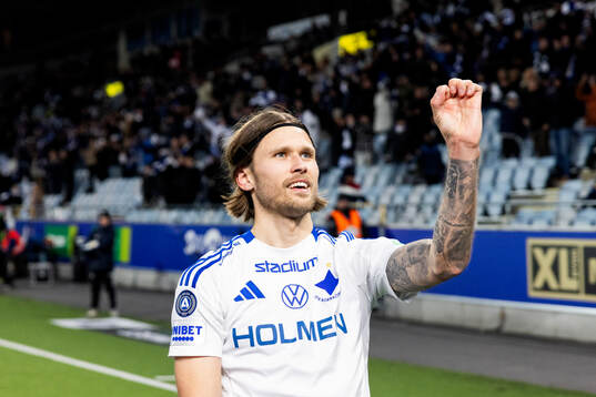 IFK Norrköpings Arnor Traustason jublar