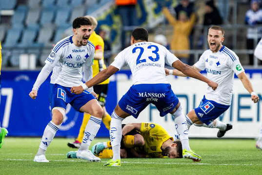 IFK Norrköpings Ismet Lushaku jublar