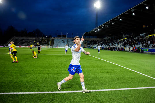 IFK Norrköpings Arnor Traustason jublar