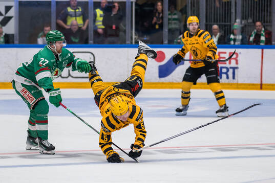 Rögles Linus Sjödin och Skellefteås Axel Sandin Pellikka