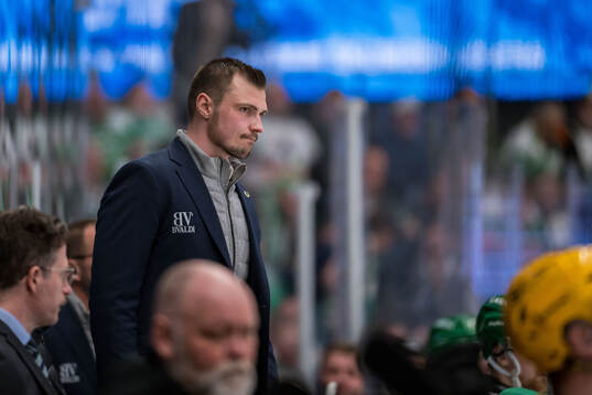 Rögles assisterande tränare Max Bohlin