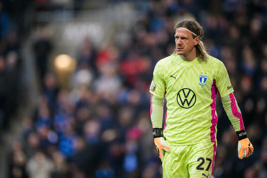 Malmö FFs målvakt Johan Dahlin