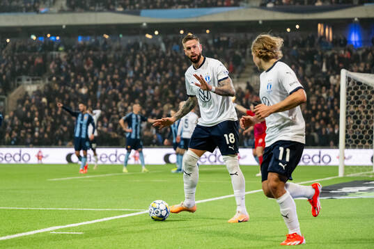 Malmö FFs Pontus Jansson och Sebastian Nanasi