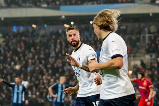 Malmö FFs Pontus Jansson och Sebastian Nanasi