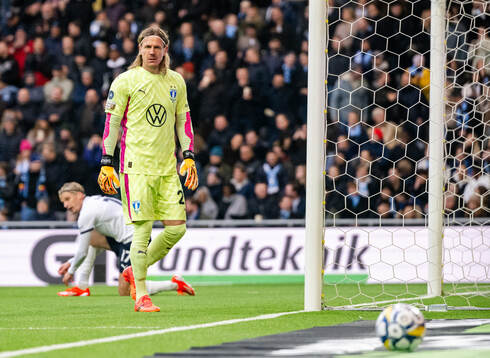 Malmö FFs målvakt Johan Dahlin