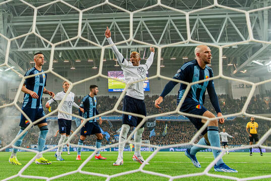 Malmö FFs Derek Cornelius jublar
