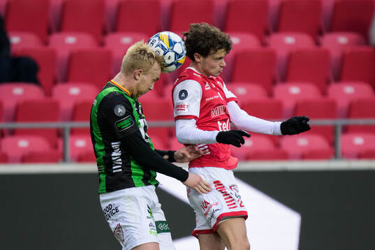 GAISs Robin Wendin Thomasson och Kalmars Jacob Trenskow