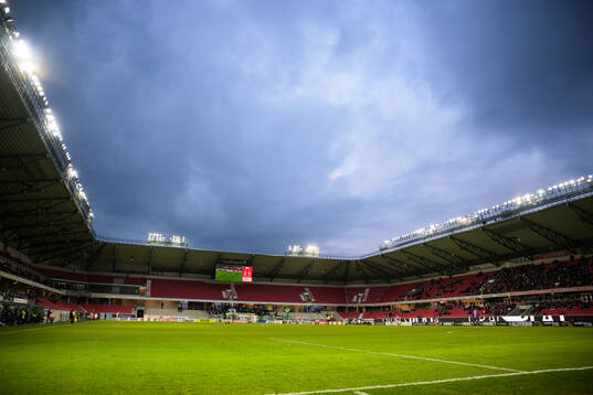 Spelet pågår på Guldfågeln Arena