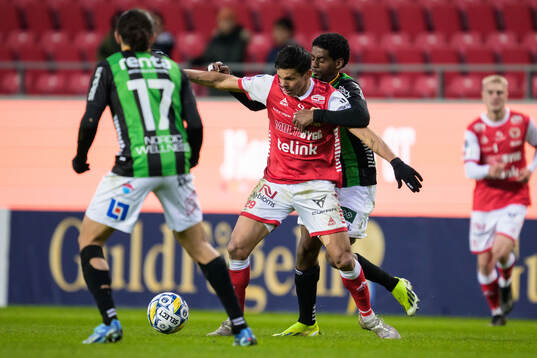 Kalmars Romario Pereira Sipiao och GAISs Harun Ibrahim