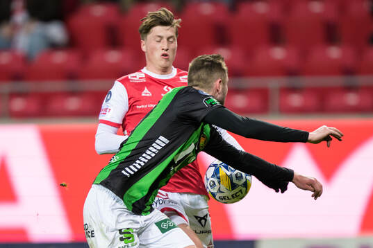 Kalmars Kevin Jensen och GAISs Axel Norén