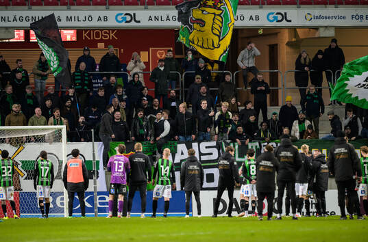 GAIS spelare jublar