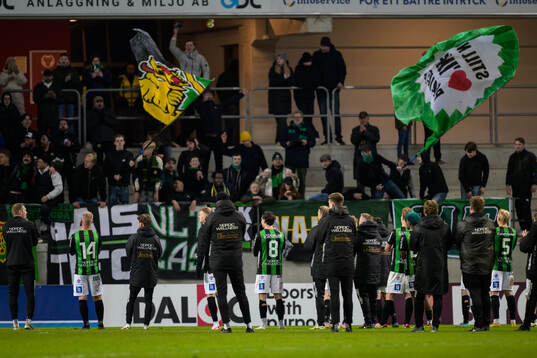 GAIS spelare jublar